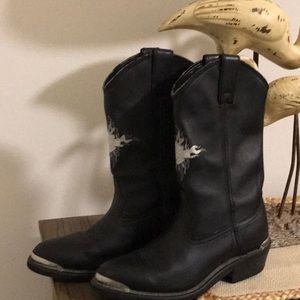 Leather Harley boots